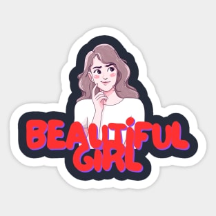 BEAUTIFUL GIRL Sticker